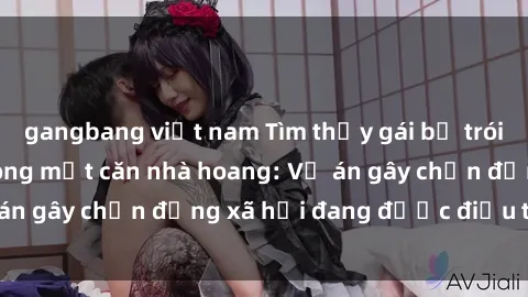 gangbang việt nam Tìm thấy gái bị trói và bị hiếp dâm trong một căn nhà hoang: Vụ án gây chấn động xã hội đang được điều tra vào.